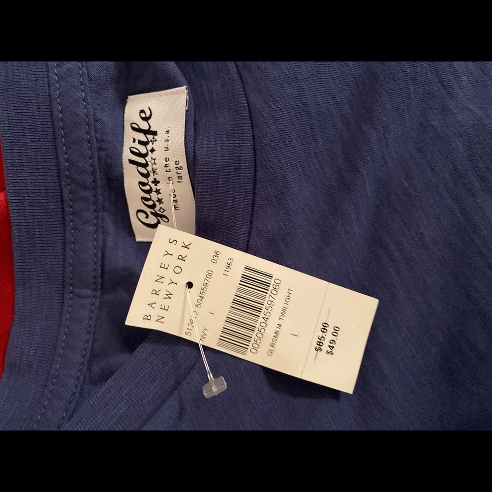 Brand New T-Shirt from Barneys Large indigo blue